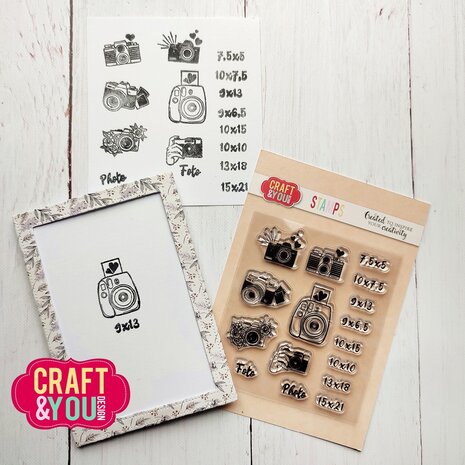 Mini Cameras Set - Clear Stamp von Craft & You Des - zum Schließen ins Bild klicken